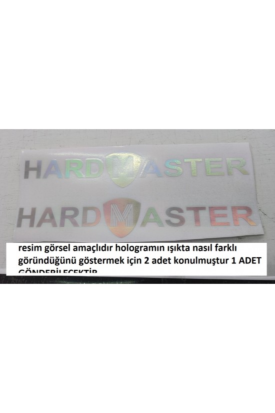 Hardmaster 35*8 CM HOLOGRAM STİCKER 1 ADET