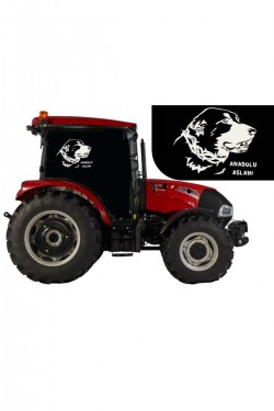 Kangal Anadolu Aslanı sticker beyaz traktör araç araba