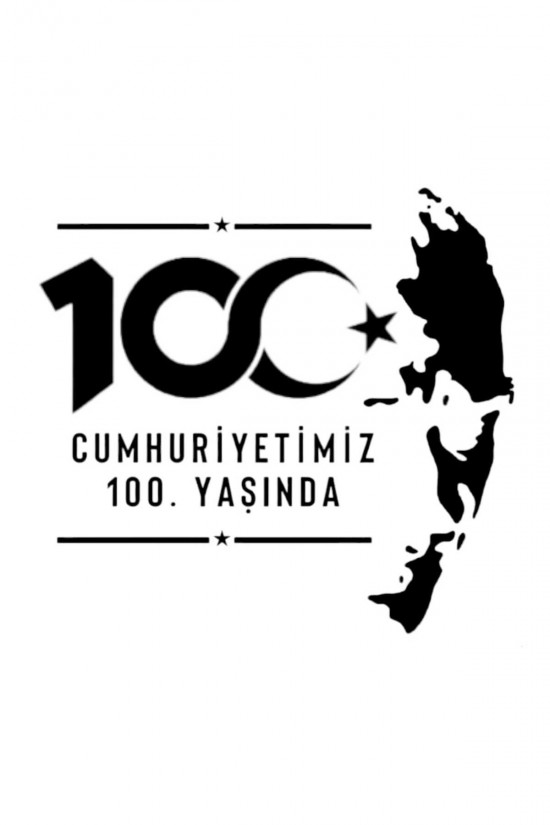 Cumhuriyetimiz 100. yaşında Atatürk silüet sticker araç dükkan reklam