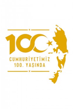 Cumhuriyetimiz 100. yaşında Atatürk silüet sticker araç dükkan reklam