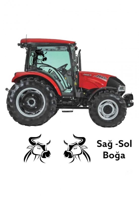 Türk boğası traktör boğa sticker yan kapı case tümosan massey Erkunt traktör