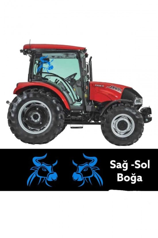 Türk boğası traktör boğa sticker yan kapı case tümosan massey Erkunt traktör