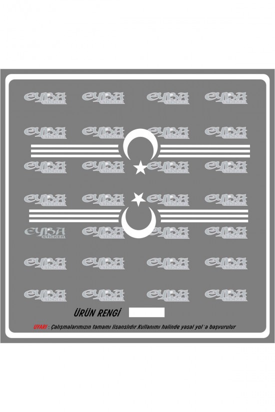 Traktör Yan Kapı Bayrak Sticker Yapışkanlı Motor Tümosan Başak Case Massey Ferguson Oto-araç