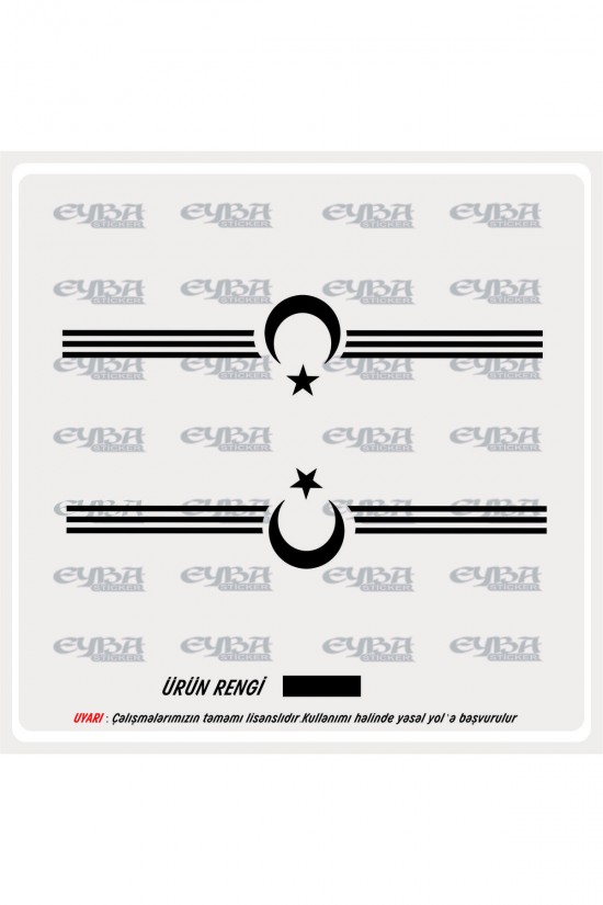 ÇİFT SAĞ SOL KAPI BAYRAK STİCKER. ; 80 X 20 BOYUTUNDADIR. ; 3 ŞERİT ŞEKLİNDE TÜRK BAYRAĞI STİCKER; GÖRSELDEKİ STİCKERI SİYAH -BEYAZ- KIRMIZI - YEŞİL SEKİLDE BASABİLİRİZ. SATIN ALDIKTAN SONRA SİPARİŞ KODU İLE BİRLİKTE RENGİNİ SORU KISMINA BELİRTEBİLİRSİNİZ