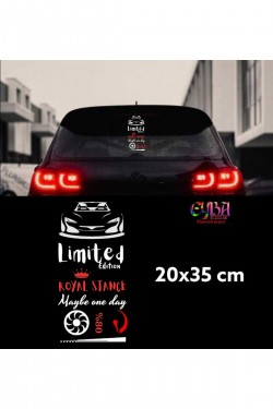 Araç Arkası Set Arabalı Limited Edition Set Sticker Yazı