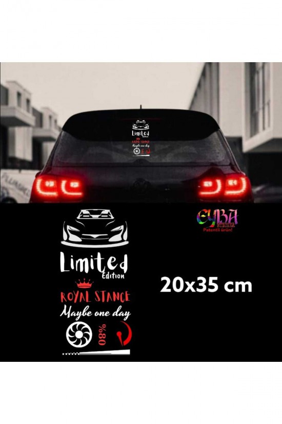 Araç Arkası Set Arabalı Limited Edition Set Sticker Yazı Araç Arkası Set Arabalı Limited Edition Set Sticker Yazı