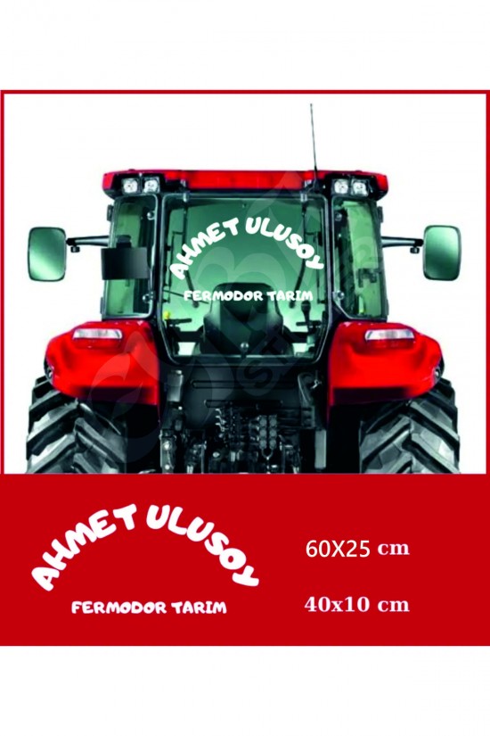 Traktör özel yazı arka cam sticker set case tümosan massey erkunt kamyon tır Traktör özel yazı arka cam sticker set case tümosan massey erkunt kamyon tır