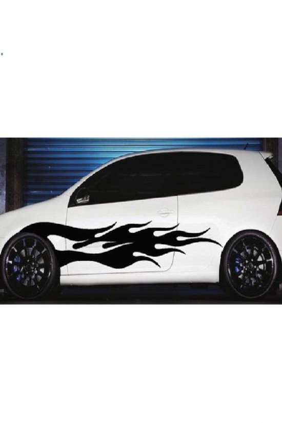 Araç Arma Kaput Sticker - Araba- Sport - Kapı - Çıkartma- Oto