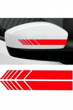 Araba Aynası Için Şerit Sticker - Oto Sticker - Araba Sticker - 20cm X 3 Cm