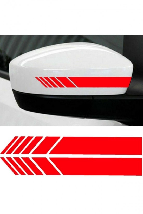 Araba Aynası Için Şerit Sticker - Oto Sticker - Araba Sticker - 20cm X 3 Cm
