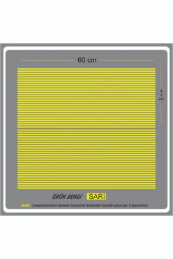 Stop çizgisi her araca uyumlu sağ sol 60x30 2 adet araba sticker oto sticker şerit