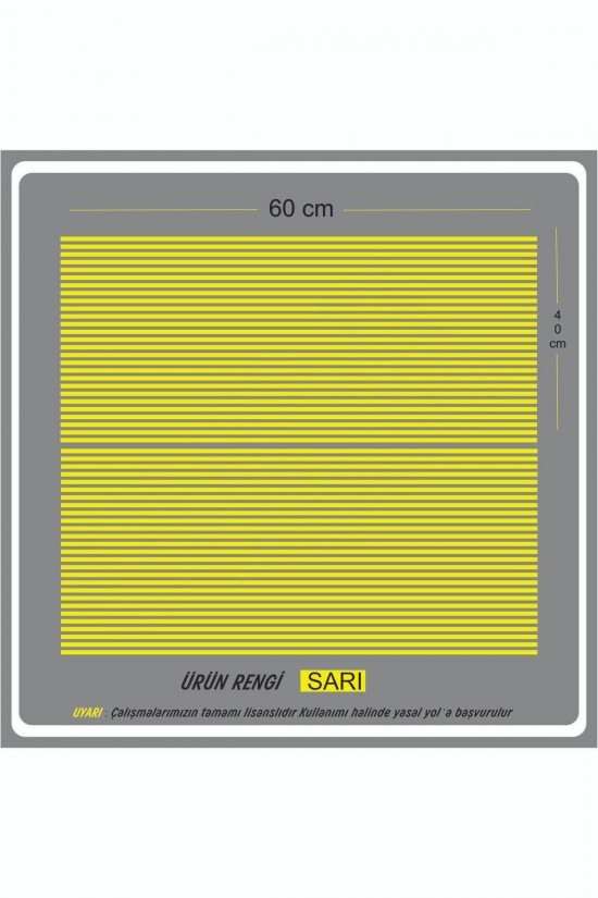 Stop çizgisi her araca uyumlu sağ sol 60x30 2 adet araba sticker oto sticker şerit