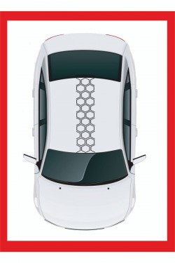 Bal Peteği Sticker Seti Tavan+kaput+bağaj - Oto Sticker - Cıkartma Bal Peteği Sticker Seti Tavan+kaput+bağaj - Oto Sticker - Cıkartma