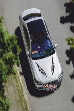 Kaput Araba Sticker - Oto Sticker - Sağ,sol 2 Adet 57x19 Cm