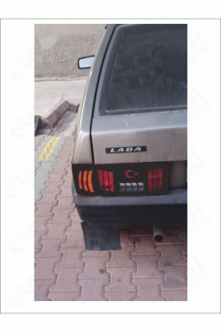 Lada Samara Stop Farı Led Görünümlü Folyo Sticker Kaplama Orjinal Çizim-birebir Uyumlu
