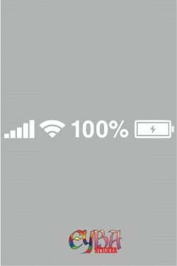 Wifi Batarya Pil Oto Sticker - Araba Sticker 25cm