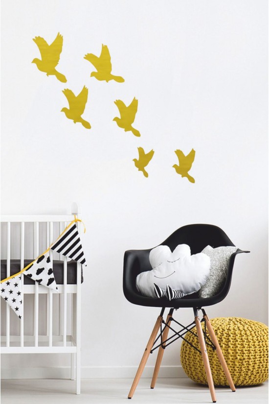 Kuşlar Duvar Sticker (6’lı) - Home Sticker - Duvar Sticker