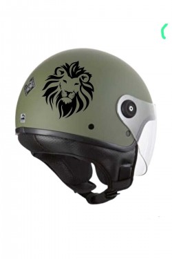Motosiklet kask aslan sticker Yamaha YBR venom