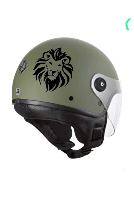 Motosiklet kask aslan sticker Yamaha YBR venom Motosiklet kask aslan sticker Yamaha YBR venom