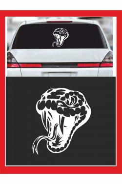 Yılan Oto Sticker - 15*17cm - Araba Sticker - Yapıştırma Yılan Oto Sticker - 15*17cm - Araba Sticker - Yapıştırma