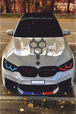 Petek Kaput Oto Sticker - Araç Sticker - 58*35cm