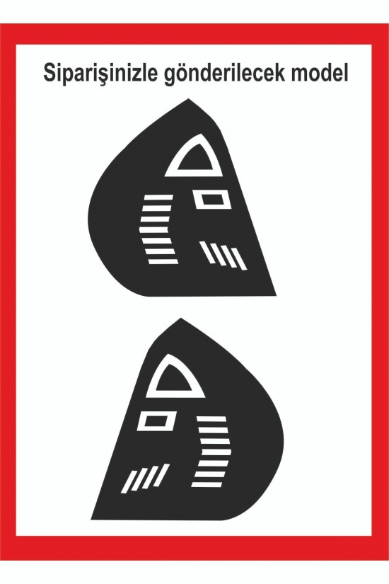 Renault Clio 2 Sedan Stop Farı Led Görünümlü Folyo Kaplama - Stop Kaplama -model 2