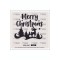 Merry cristimas yavru ceylan yılbaşı sticker süs cam kar tanesi yapıştırma