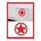 Askeri Yıldız Benzin Kapağı - Oto Cam - Oto Sticker 13*13cm