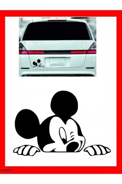 Mikimause Göz Kırpan - Oto Sticker 15*10cm - Araba Sticker - Oto Sticker-orjinal Ürün Garantisi
