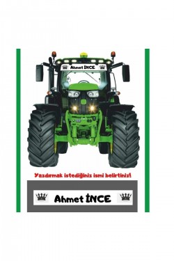 Traktör Özel Isim Güneşlik Yazısı Cam Sticker Yapışkanlı Motor Tümosan Başak Case Massey Ferguson