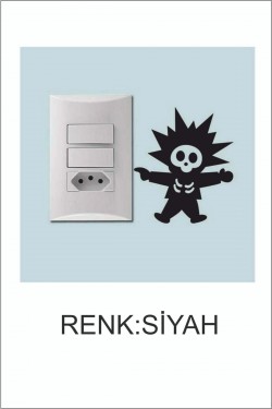 Priz Sticker 13x11 Cm - Duvar Sticker