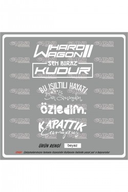 Araç Arka Cam Sticker hard wagon Oto Sticker 40x25cm Araç Arka Cam Sticker hard wagon Oto Sticker 40x25cm