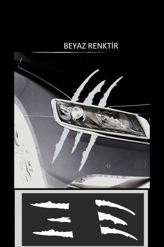 Monster Pençe Sticker 30 Cm Monster Pençe Sticker 30 Cm