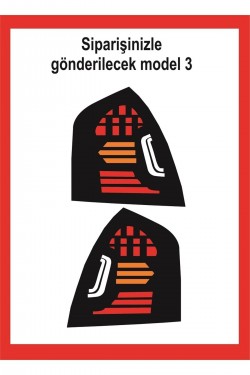 Hyundai Era Stop Farı Led Görünümlü Folyo Kaplama -orjinal Çizim-birebir Uyumlu-stop Kaplama