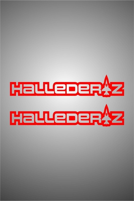 25 x 5 Cm Hallederiz Yazılı Oto Sticker Araba Cam Sticker 2 Adet 25 x 5 Cm Hallederiz Yazılı Oto Sticker Araba Cam Sticker 2 Adet