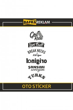 Oto Arka Cam Araba Sticker Yapıştırma