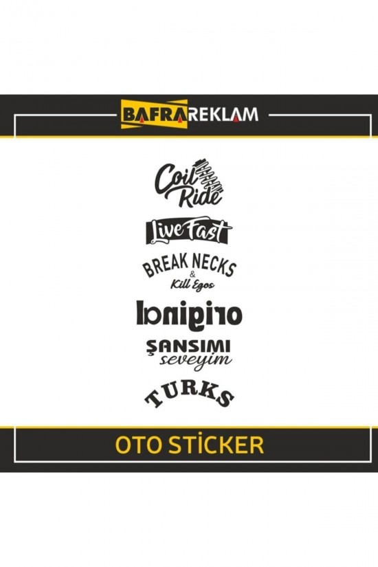 Oto Arka Cam Araba Sticker Yapıştırma