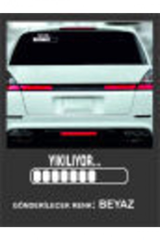 Yıkılıyor Sticker -20x6cm- 1 Adet- Oto Sticker ,traktör Sticker,karavan Sticker,motorsikler Sticker