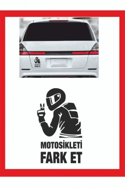 Motorsikleti Fark Et Sticker 15*9cm - Oto Sticker -araba Sticker -