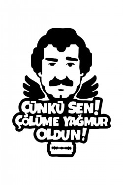 Müslüm Gürses Baba Araba Bagaj Sticker Far Sticker, Araba Kaput Sticker Yapıştırma 20cmx15cm