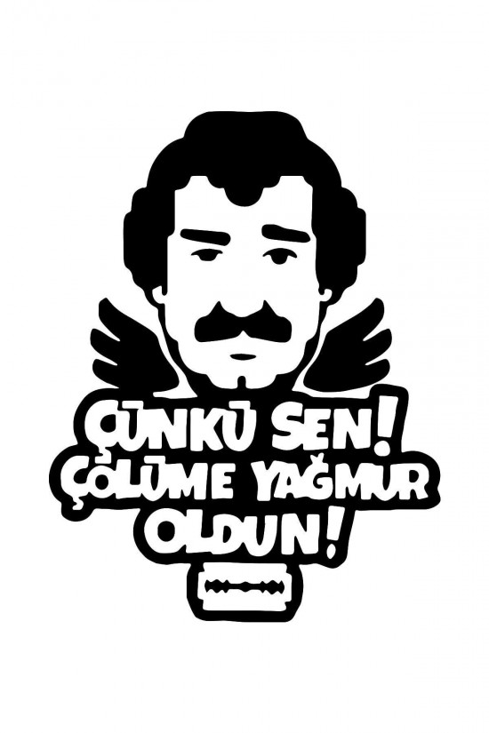 Müslüm Gürses Baba Araba Bagaj Sticker Far Sticker, Araba Kaput Sticker Yapıştırma 20cmx15cm