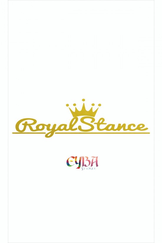 Royal Stance Oto Sticker - Araba Sticker - 45x15cm