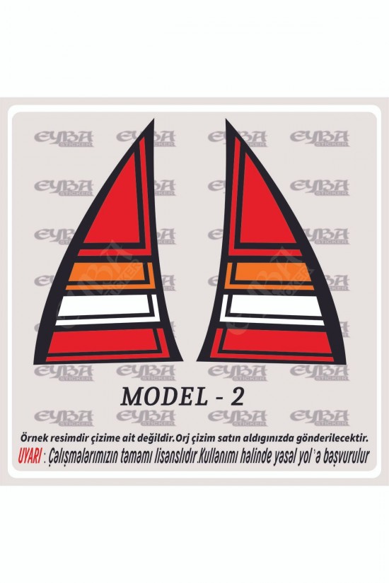 C3 2001-2005 model uyumlu 4 farklı seçeneklli led görünüm stop kaplama