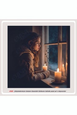 kardan adam yılbaşı sticker süs cam yapıştırma - oto sticker - karavan sticker