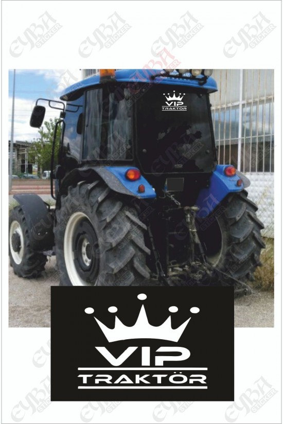Vıp Tractor Folyo Sticker 35x28