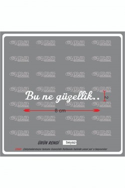 Bu Ne Güzellik Güneşlik Ayna Yazısı Araba-motosiklet Cam Etiket Sticker