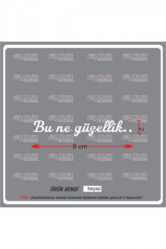 Bu Ne Güzellik Güneşlik Ayna Yazısı Araba-motosiklet Cam Etiket Sticker Bu Ne Güzellik Güneşlik Ayna Yazısı Araba-motosiklet Cam Etiket Sticker