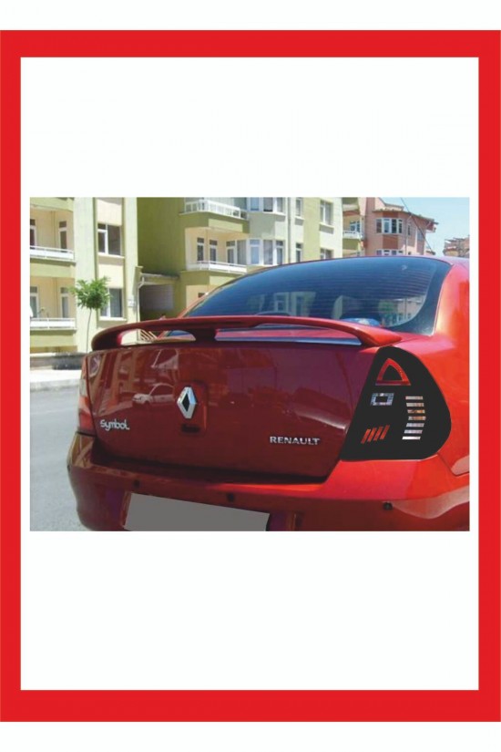 Renault Clio 2 Sedan Stop Farı Led Görünümlü Folyo Kaplama - Stop Kaplama -model 2