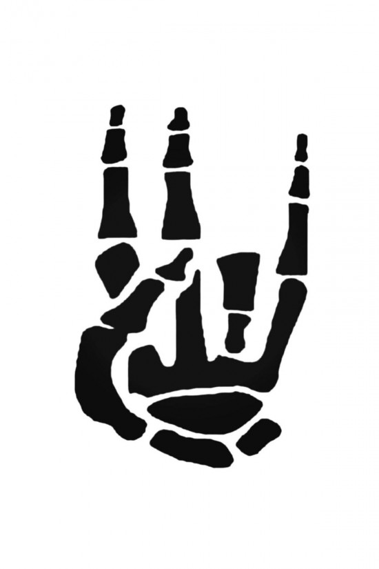 Shocker Skeleton Sticker Araba Oto Arma Duvar Çıkartma 20 Cm