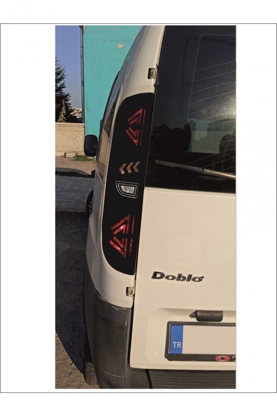 Stop Farı Led Görünümlü Folyo Sticker Kaplama Doblo Orjinal Çizim-birebir Uyumlu Stop Farı Led Görünümlü Folyo Sticker Kaplama Doblo Orjinal Çizim-birebir Uyumlu